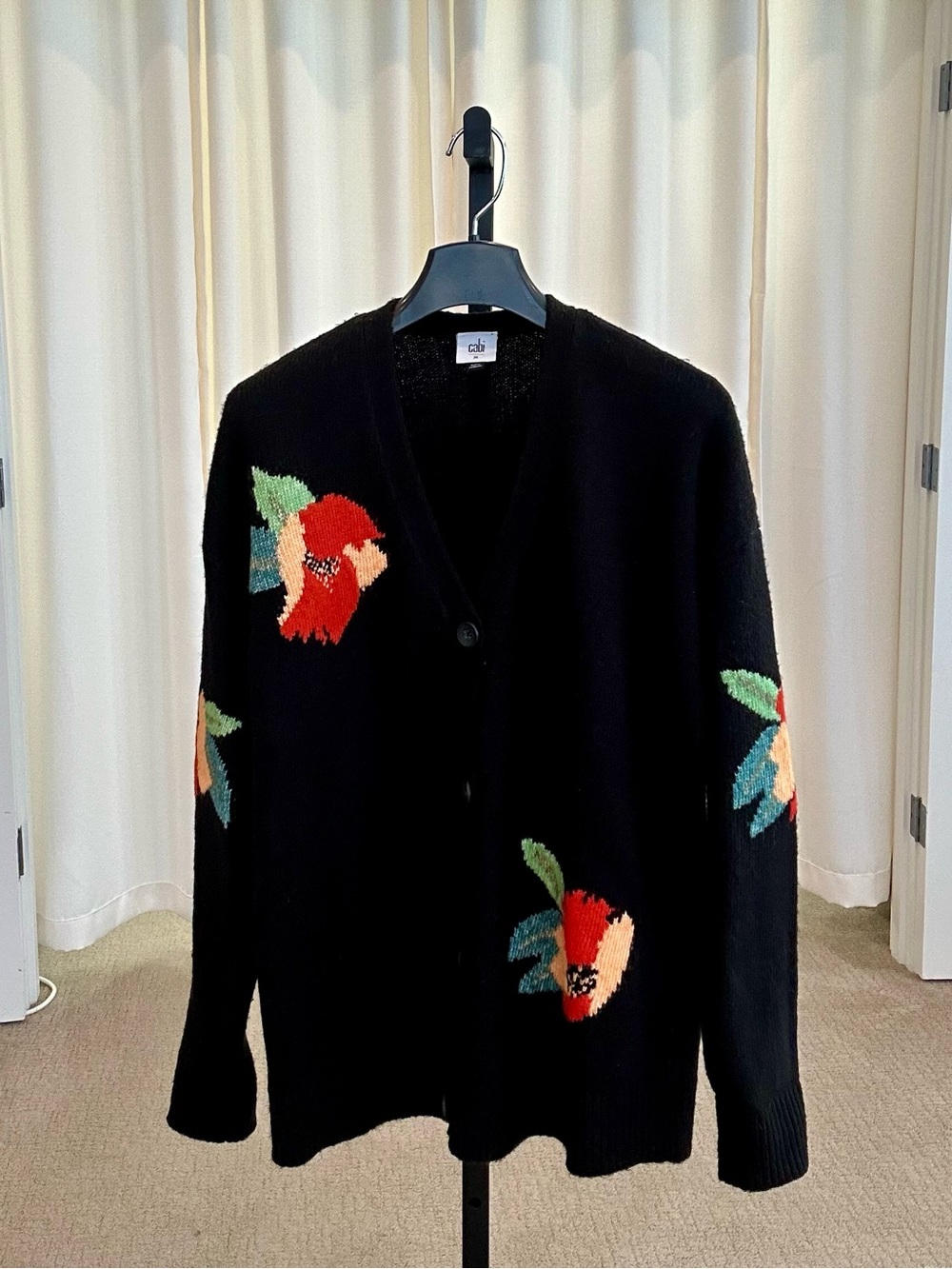 CAbi Coming Up Roses Sweater